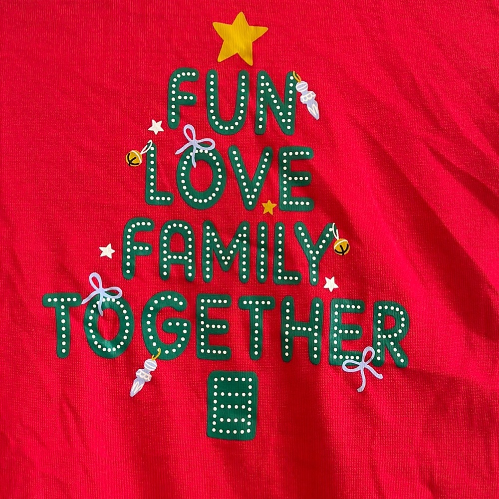 NWOT Fun Love and Plaid set- Christmas holiday Jammies For Your Families
